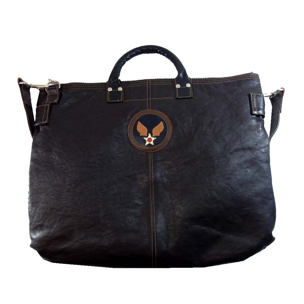 レインボーカントリー レザー ヘルメット バッグ 2Way ブラウン系