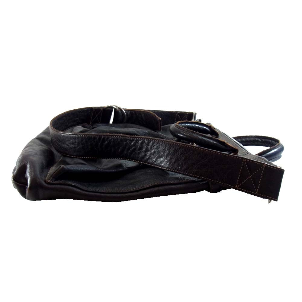 レインボーカントリー レザー ヘルメット バッグ 2Way ブラウン系【中古】