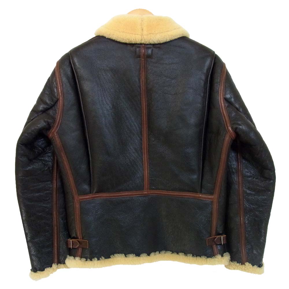 レインボーカントリー ムートン B-6 ジャケット ブラック系 38【中古】