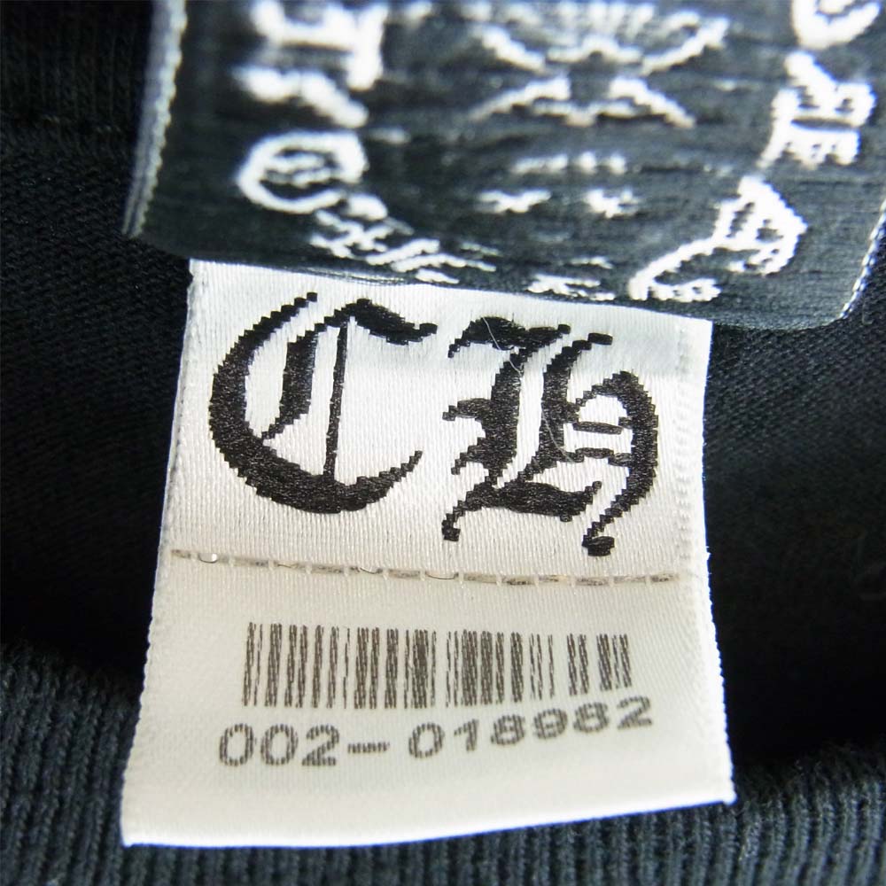 CHROME HEARTS クロムハーツ（原本無） 国内正規品 USA製 CHプラス ホースシュー プリント ポケット Ｔシャツ ブラック系 M【中古】