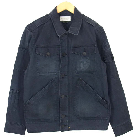 NEIGHBORHOOD ネイバーフッド 14SS 141NYNH-JKM03 B-40 HBT C-JKT ヘリンボーン ミリタリージャケット グレー系 M【中古】