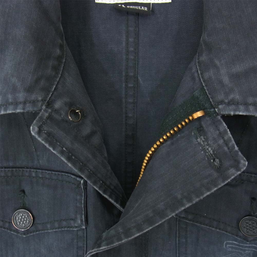 NEIGHBORHOOD ネイバーフッド 14SS 141NYNH-JKM03 B-40 HBT C-JKT ヘリンボーン ミリタリージャケット グレー系 M【中古】