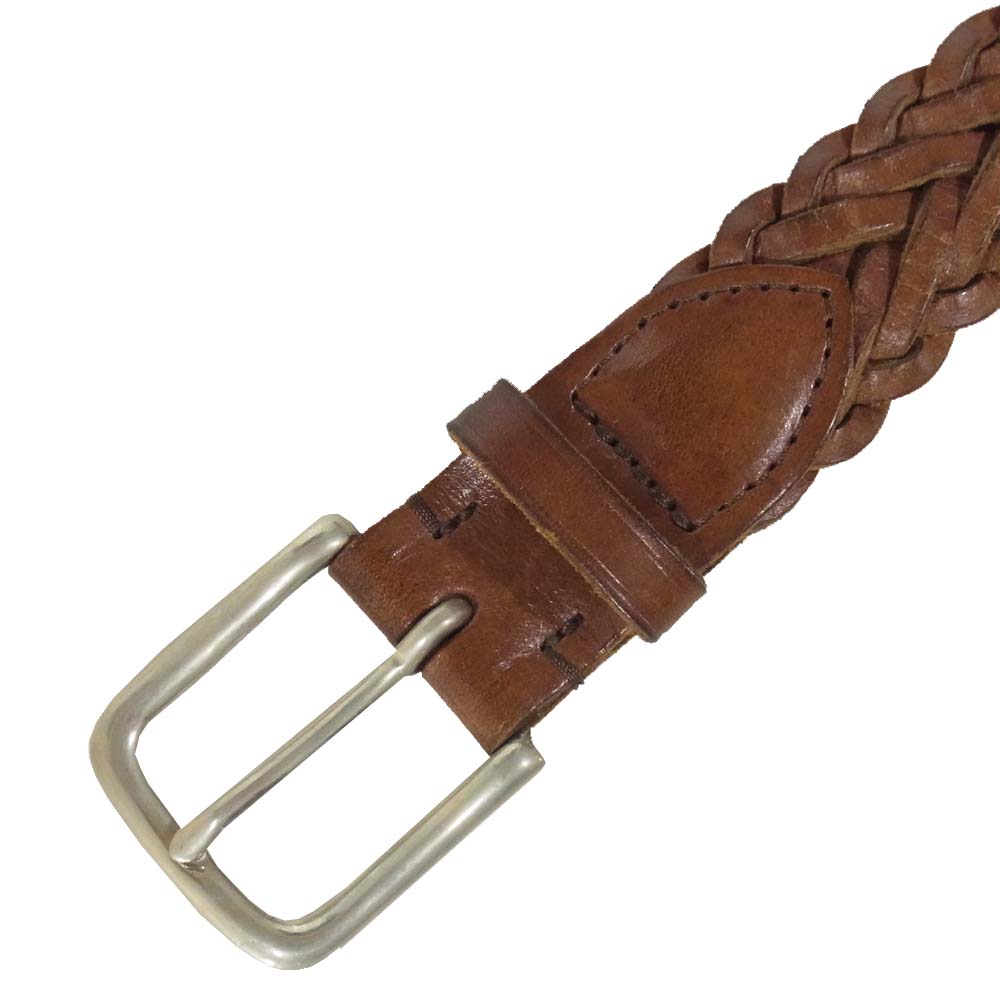 WHITE HOUSE COX ホワイトハウスコックス レザー ベルト ブラウン系 34【中古】