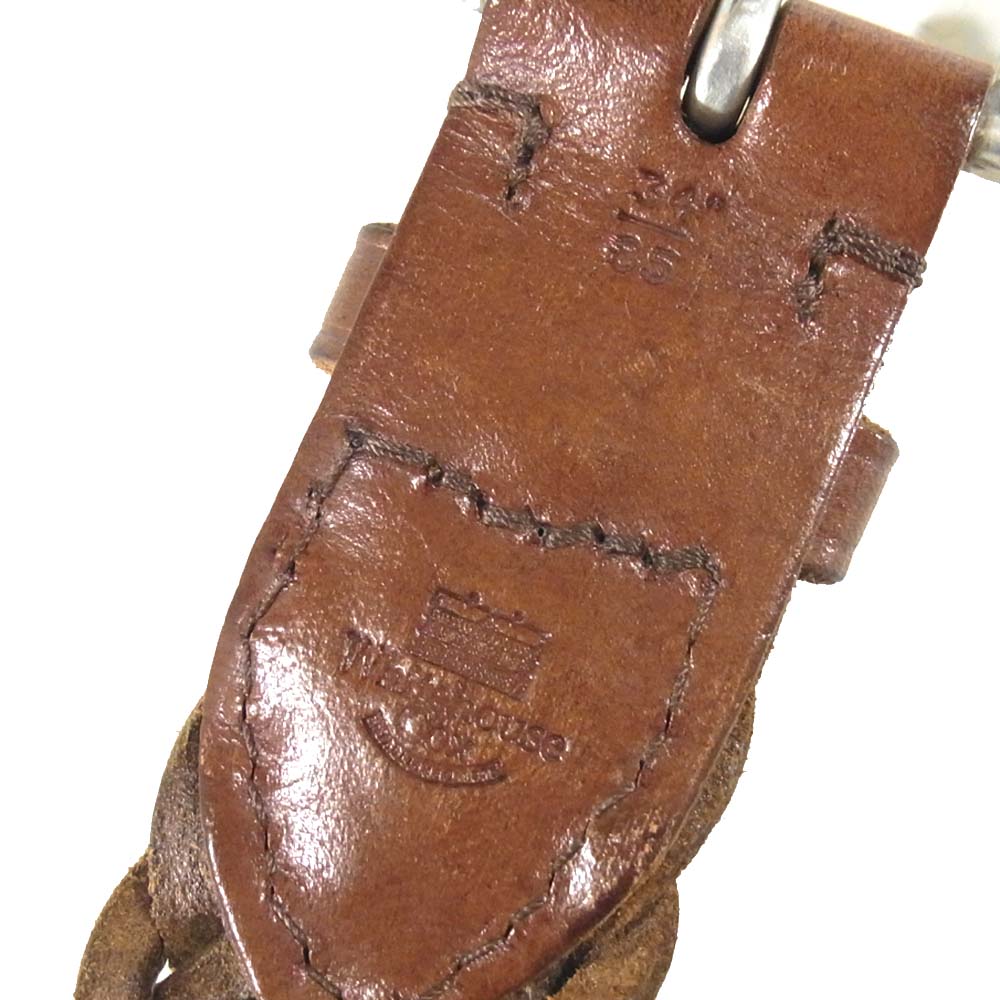 WHITE HOUSE COX ホワイトハウスコックス レザー ベルト ブラウン系 34【中古】