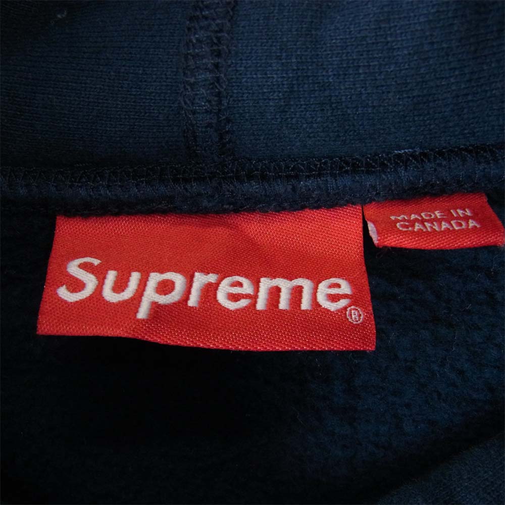 Supreme シュプリーム 13AW Box Logo Pullover ボックスロゴ プルオーバー パーカー ネイビー系 L【中古】