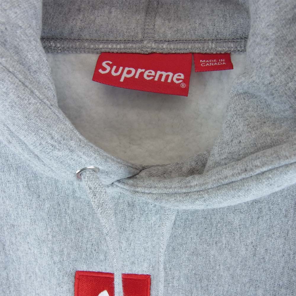 Supreme シュプリーム 20AW Cross Box Logo Hooded Sweatshirt クロス ボックスロゴ パーカー グレー系 L【新古品】【未使用】【中古】