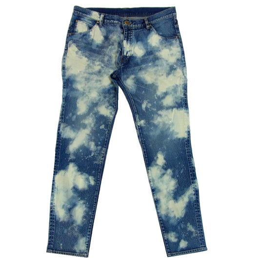 ウノピゥ ウノウグァーレトレ CTU163 ブリーチ加工 デニム パンツ インディゴブルー系 7【中古】