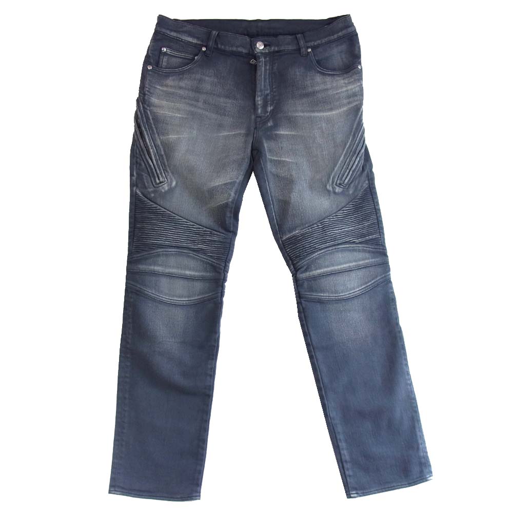 ウノピゥ ウノウグァーレトレ CTU206 コットン ジップ バイカー パンツ グレー系 8【中古】