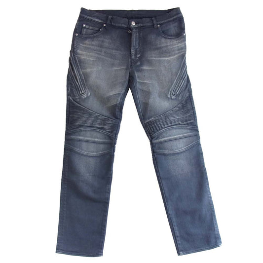 ウノピゥ ウノウグァーレトレ CTU206 コットン ジップ バイカー パンツ グレー系 8【中古】