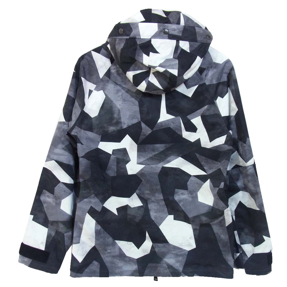 AKM エイケイエム PET040 MOUNTAIN PARKA マウンテンパーカー カモ ブラック系 M【美品】【中古】