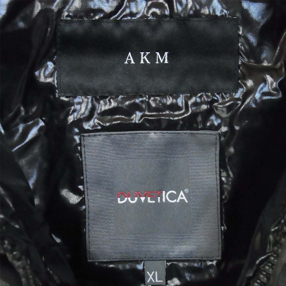 AKM エイケイエム × DUVETICA デュベティカ ANCHISECINQUE カモ ダウンベスト チャコール系 XL【極上美品】【中古】