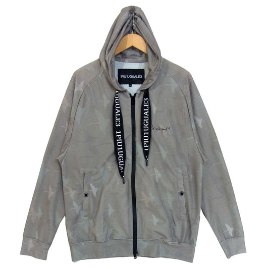ウノピゥ ウノウグァーレトレ MS02 R(ONE) ロナウジーニョ MESH ZIP HOODED RONE メッシュ ジップ フーディ グレー系 VI【美品】【中古】