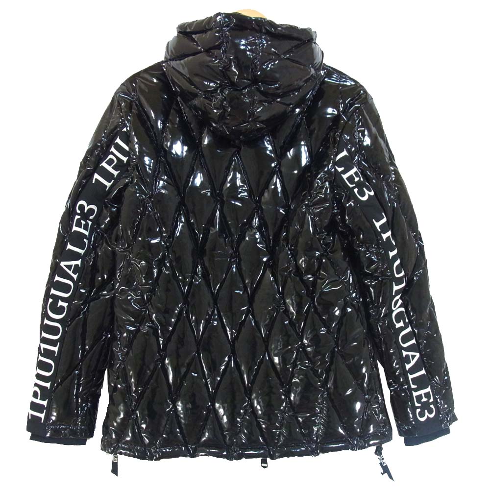 ウノピゥ ウノウグァーレトレ DW01 R[ONE] RIBBON TAPE DIA STETCH DOWN JACKET ダイヤ スティッチ ダウンジャケット ブラック系 6【美品】【中古】