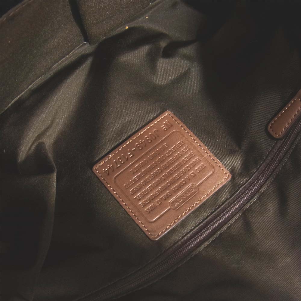 COACH コーチ j0949-f13744 シグネチャー ショルダーバッグ ブラウン系【中古】