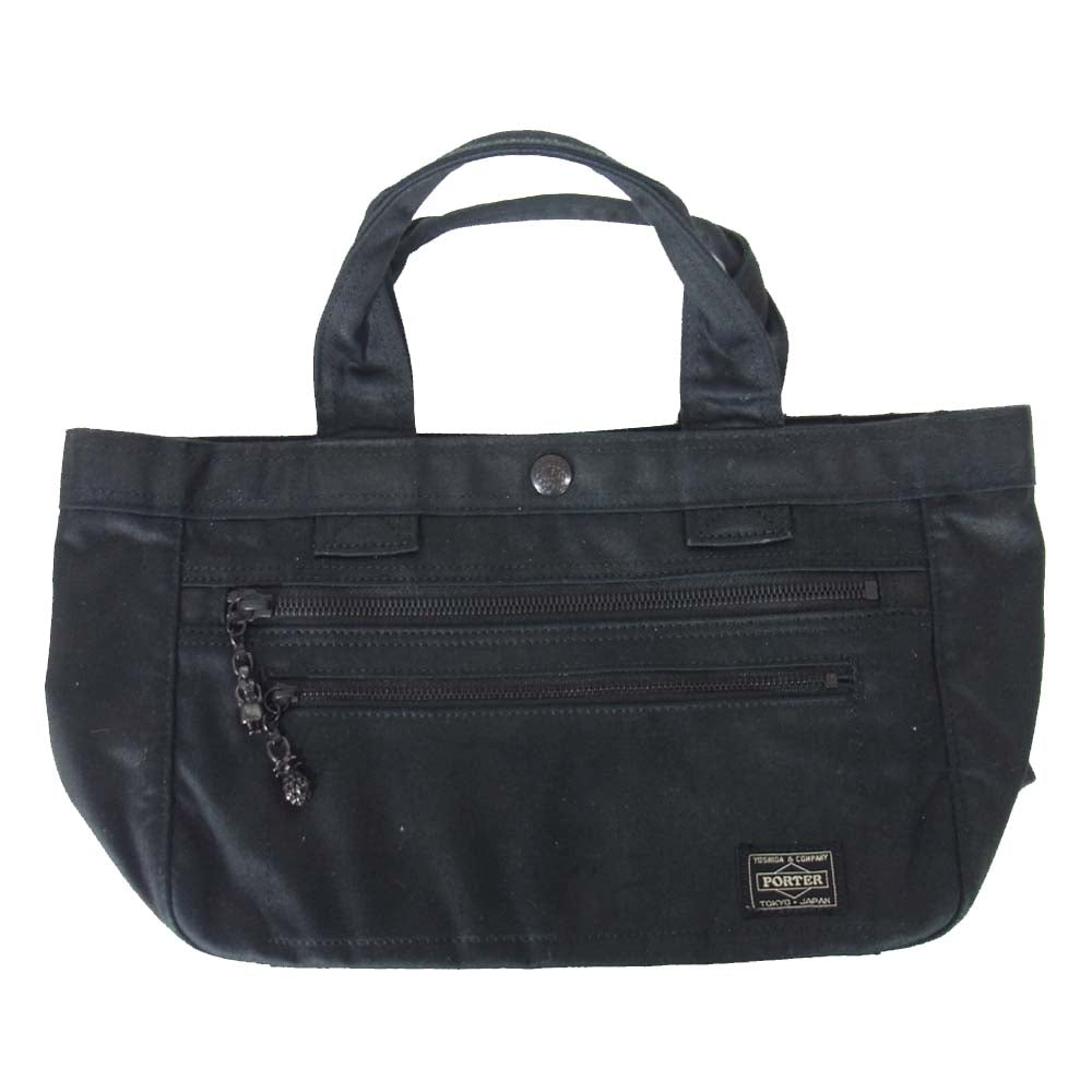 PORTER ポーター ALOHA アロハ ポーチ付き ハンドバッグ ブラック系【中古】