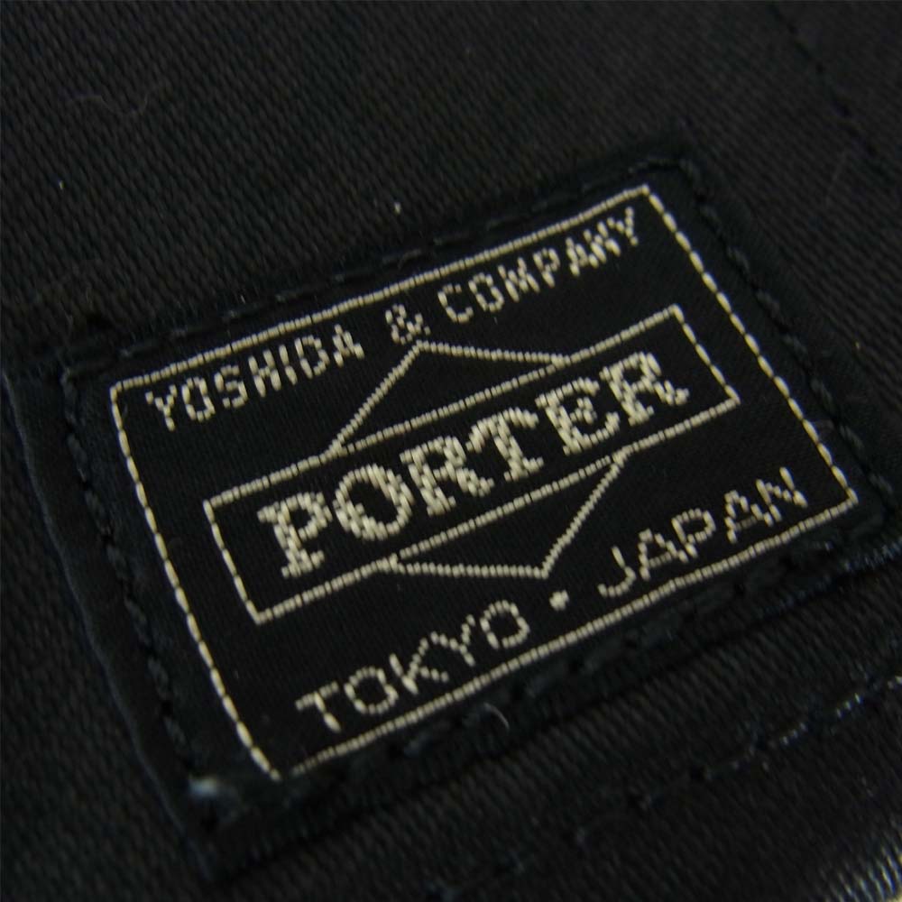 PORTER ポーター ALOHA アロハ ポーチ付き ハンドバッグ ブラック系【中古】