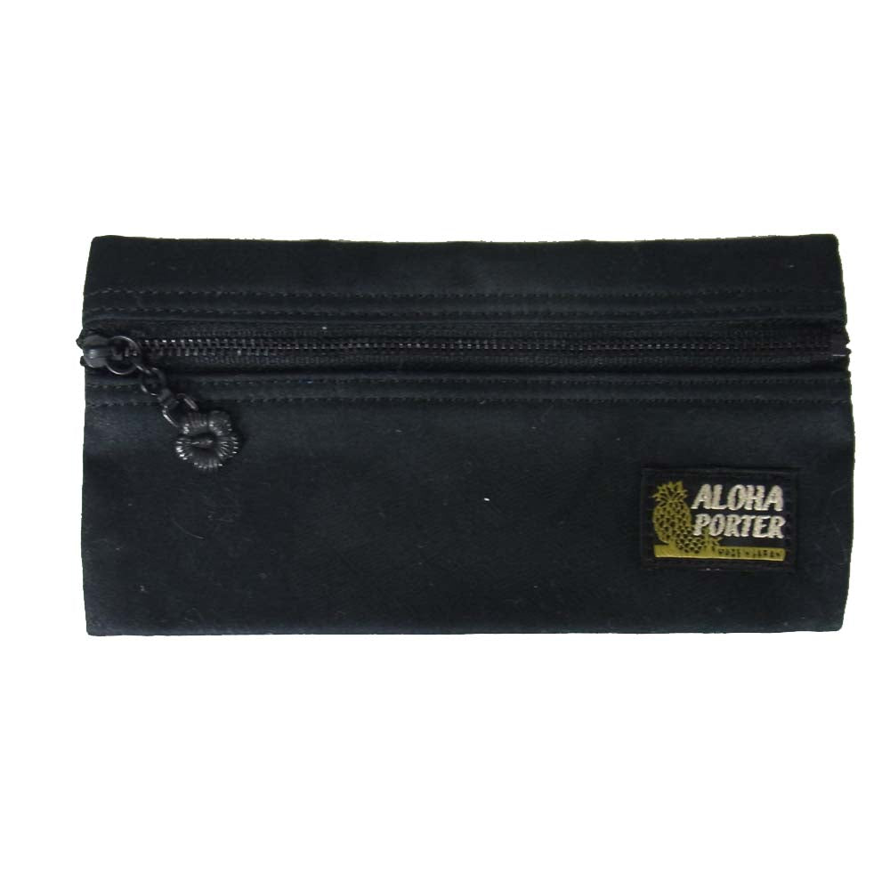 PORTER ポーター ALOHA アロハ ポーチ付き ハンドバッグ ブラック系【中古】