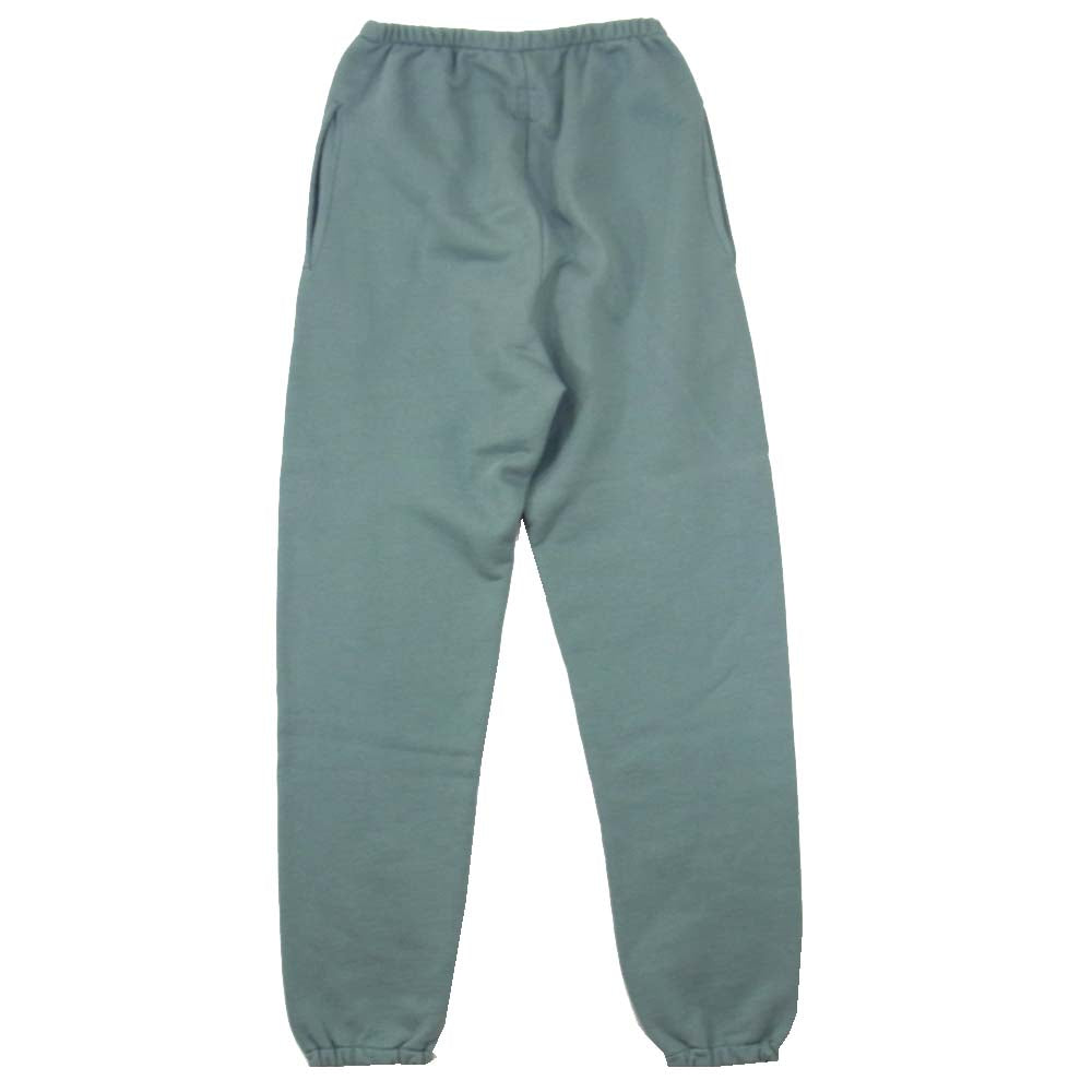 イージー 18SS embroidered french terry pant 刺繍 ロゴ パンツ ライトブルー系 M【美品】【中古】