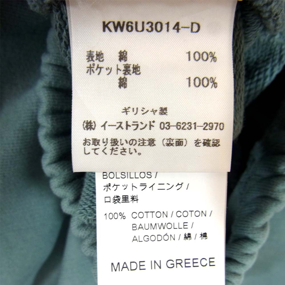 イージー 18SS embroidered french terry pant 刺繍 ロゴ パンツ ライトブルー系 M【美品】【中古】