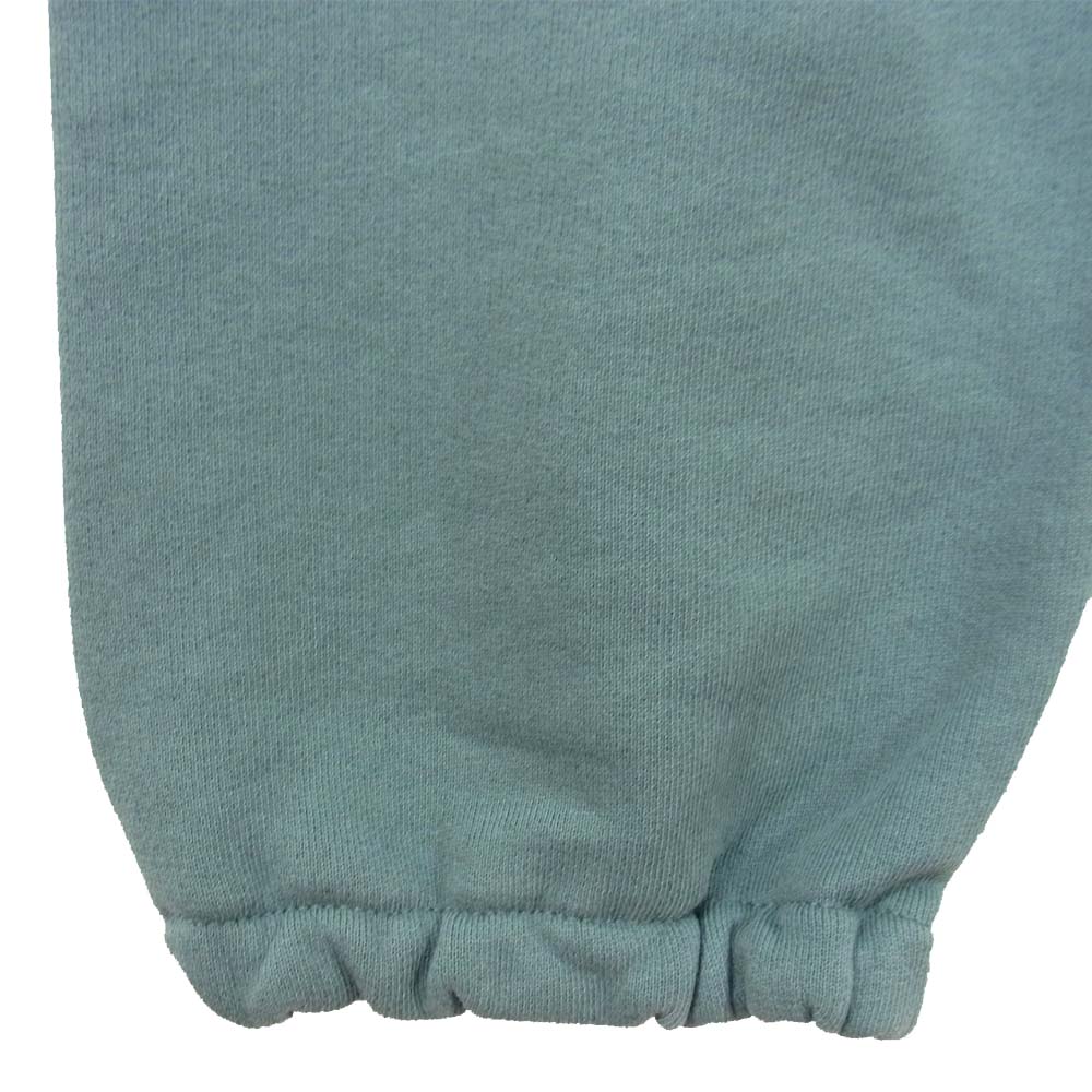 イージー 18SS embroidered french terry pant 刺繍 ロゴ パンツ ライトブルー系 M【美品】【中古】