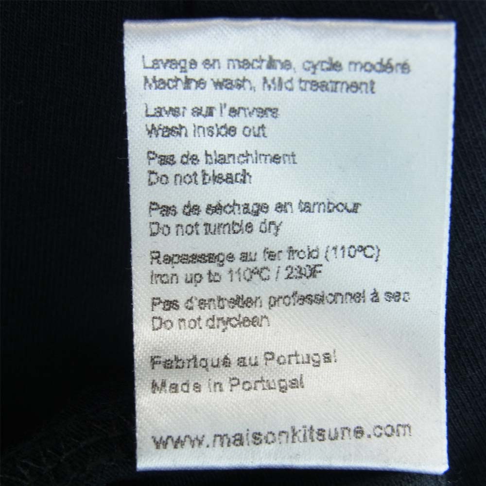 MAISON KITSUNE メゾンキツネ SPECOU00100 × コレット・モン・アムール COLETTE MON AMOUR TEE-SHIRT 半袖 ブラック系 XL【新古品】【未使用】【中古】