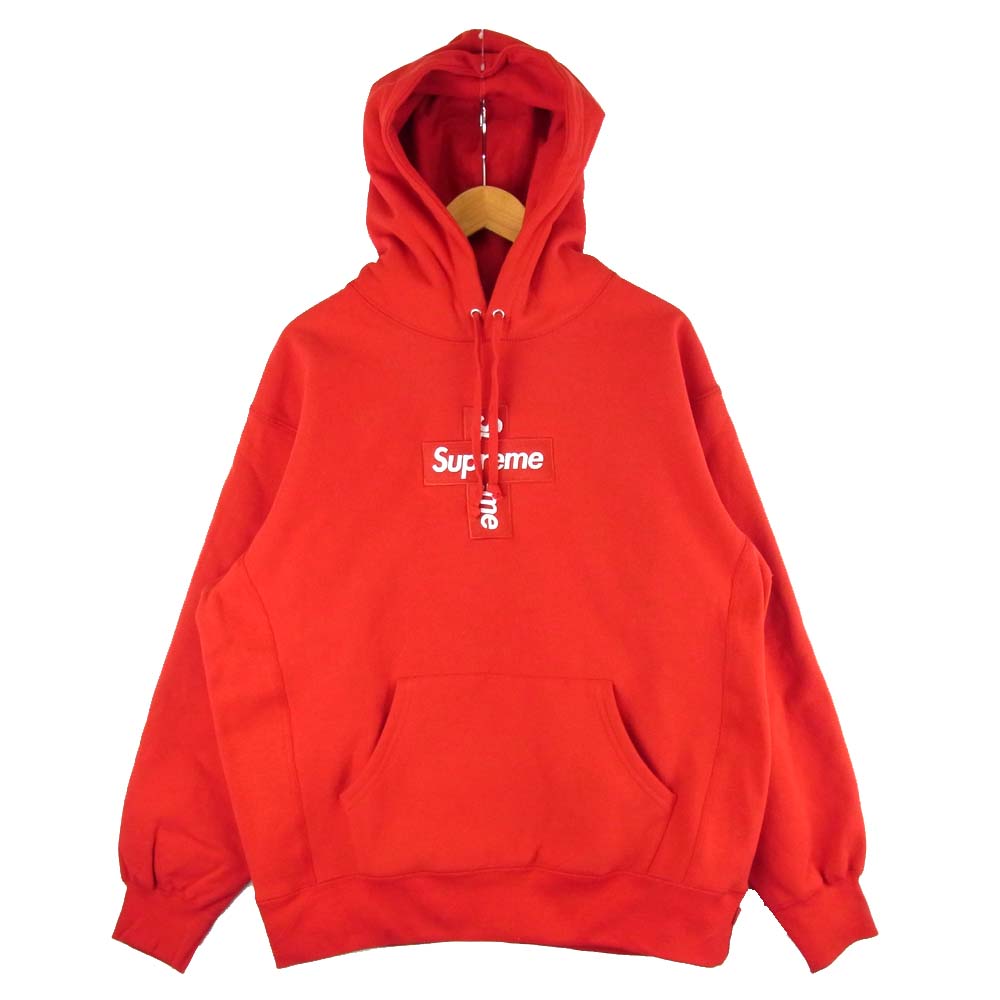 Supreme シュプリーム 20AW Cross Box Logo Hooded Sweatshirt クロス ボックス ロゴ フーデッド スウェット レッド系 M【新古品】【未使用】【中古】