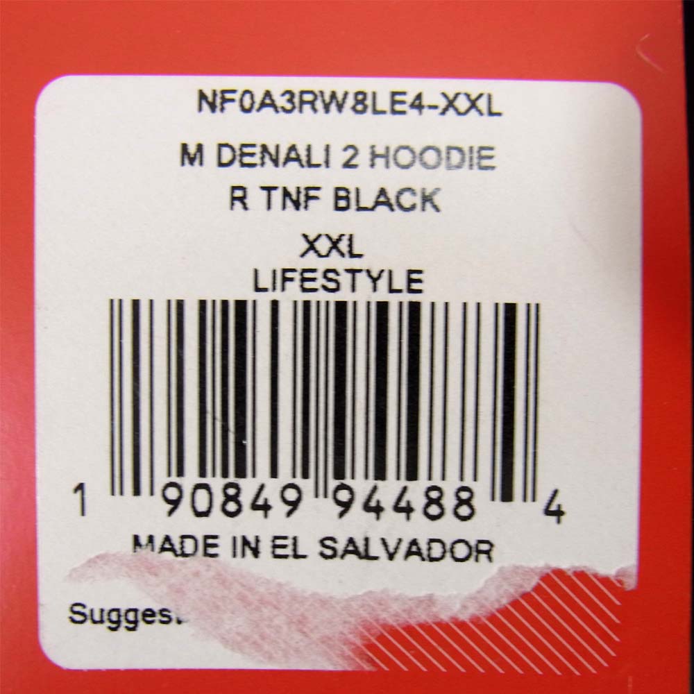 THE NORTH FACE ノースフェイス NF0A3RW8LE4 DENALI ２ HOODIE デナリ フリーズ フーディ ジャケット ブラック系 XXL【中古】