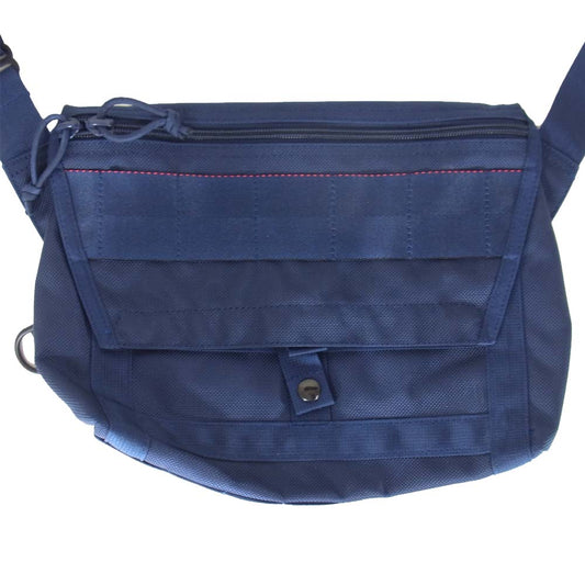 BRIEFING ブリーフィング 11-61-0949-106 × BEAMS PLUS Fleet Messenger Bag メッセンジャーバッグ ネイビー系【極上美品】【中古】
