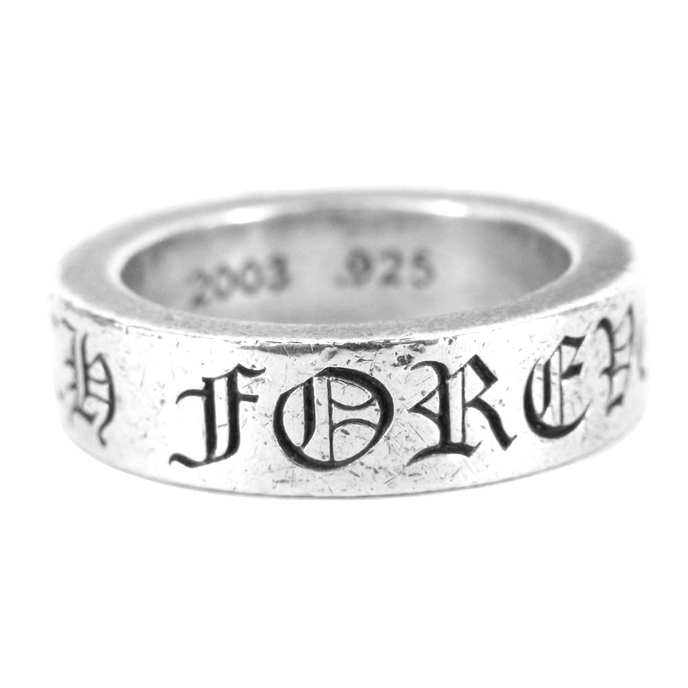CHROME HEARTS クロムハーツ（原本無） 6ｍｍ CH FOEVER スペーサー リング シルバー系 14号【中古】