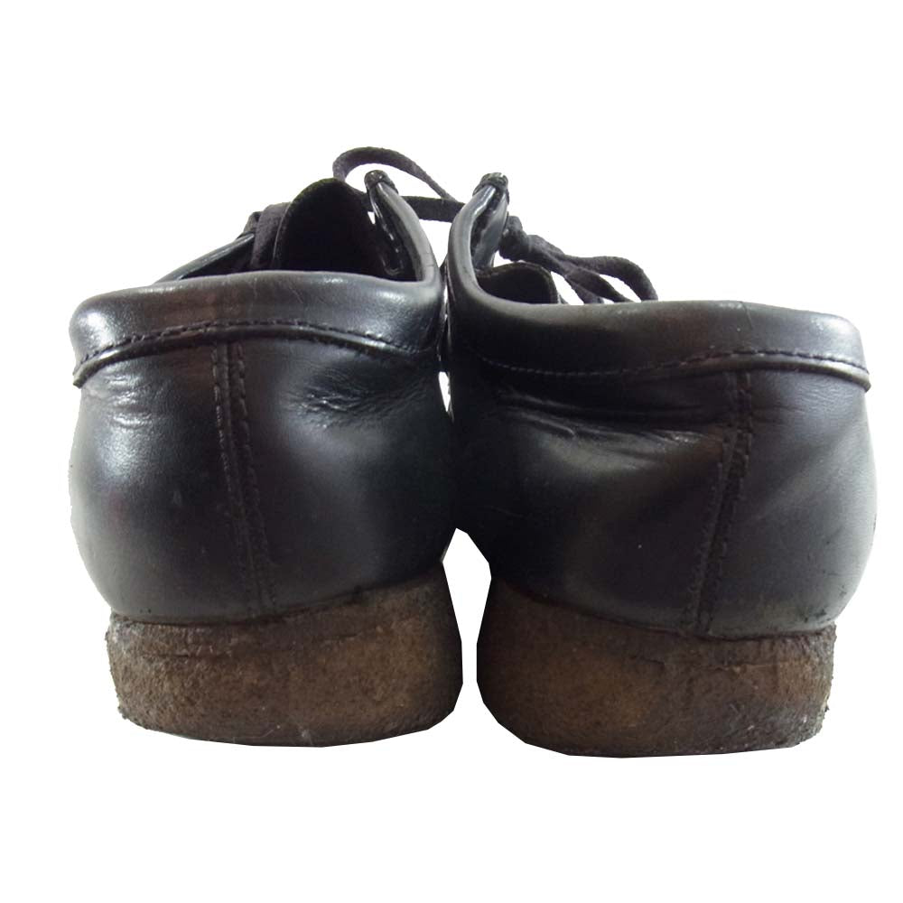 Clarks クラークス ワラビー モカシン ブーツ ブラック系 US9.5【中古】