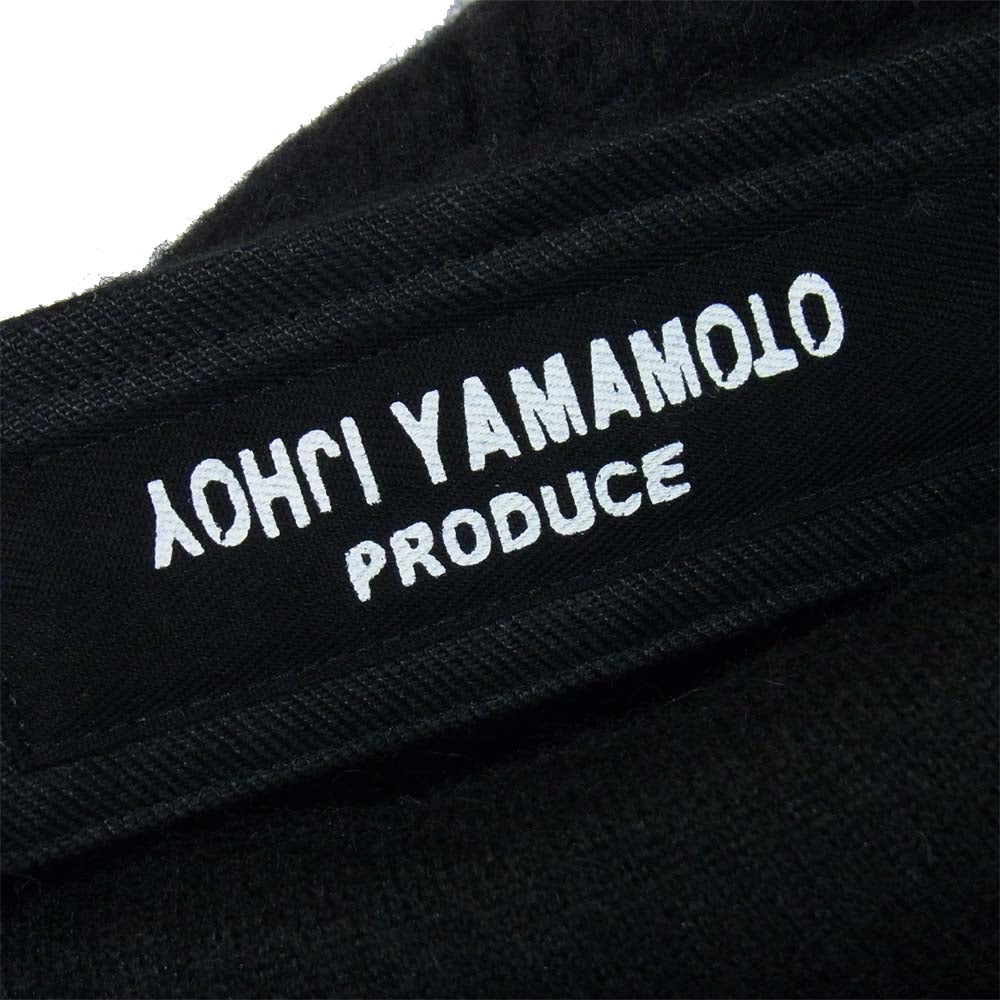 Yohji Yamamoto ヨウジヤマモト HR-C07-102 WOOL JERSEY HOODED FLY TAILORING COAT フード付き 比翼 コート ブラック系 1【極上美品】【中古】