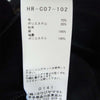 Yohji Yamamoto ヨウジヤマモト HR-C07-102 WOOL JERSEY HOODED FLY TAILORING COAT フード付き 比翼 コート ブラック系 1【極上美品】【中古】