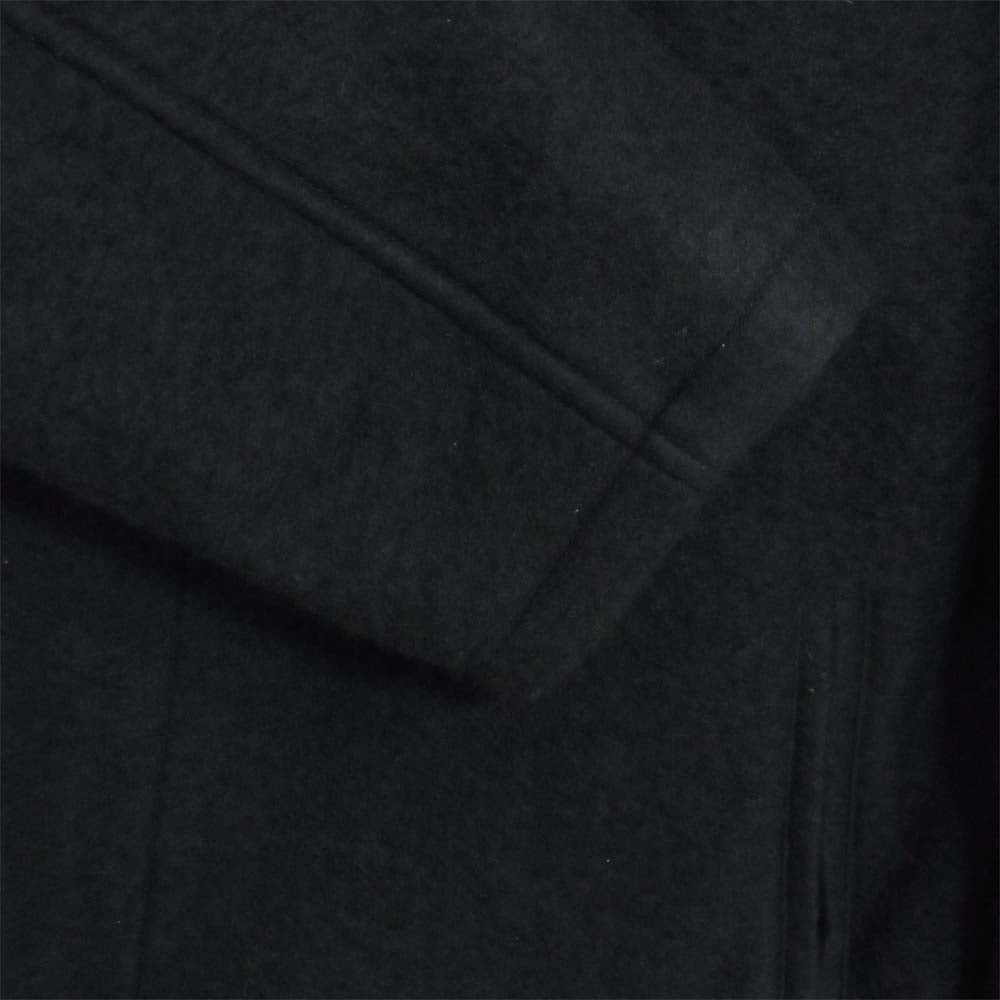 Yohji Yamamoto ヨウジヤマモト HR-C07-102 WOOL JERSEY HOODED FLY TAILORING COAT フード付き 比翼 コート ブラック系 1【極上美品】【中古】