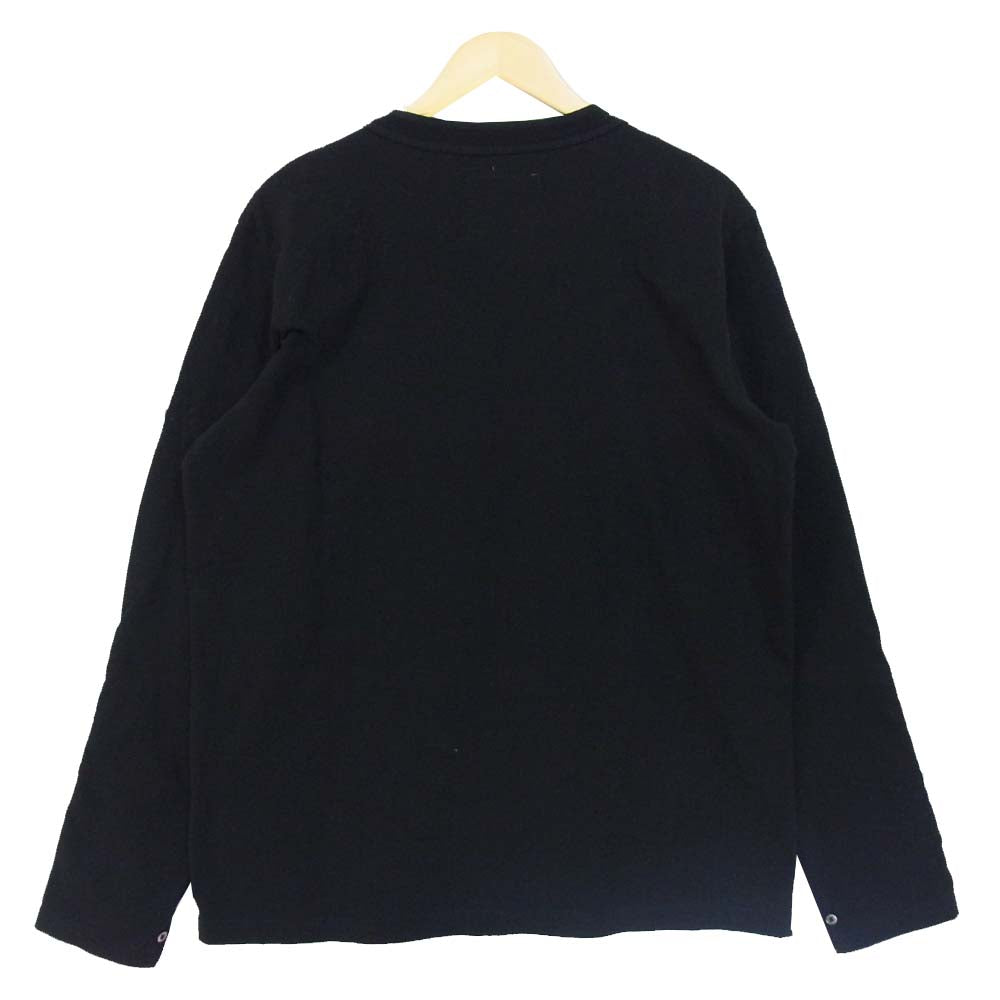 Sacai サカイ 20-02374M Cotton L/S T-Shirt ファスナーポケット 長袖Ｔシャツ ブラック系 3【美品】【中古】