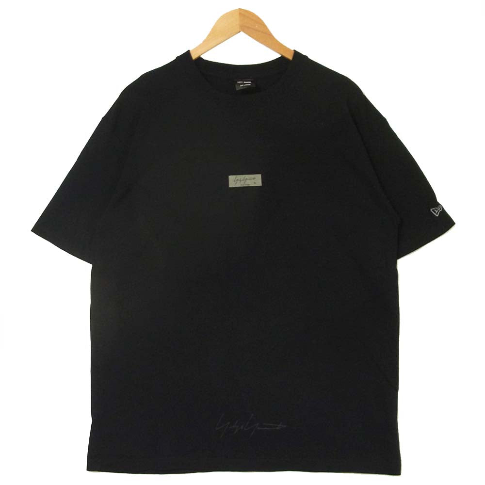 Yohji Yamamoto ヨウジヤマモト POUR HOMME プールオム × NEW ERA ニューエラ HH-T17-990 ロゴパッチ ロゴプリント Tシャツ ブラック系 XXL【中古】
