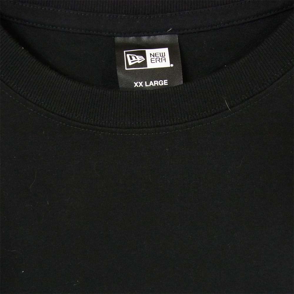 Yohji Yamamoto ヨウジヤマモト POUR HOMME プールオム × NEW ERA ニューエラ HH-T17-990 ロゴパッチ ロゴプリント Tシャツ ブラック系 XXL【中古】
