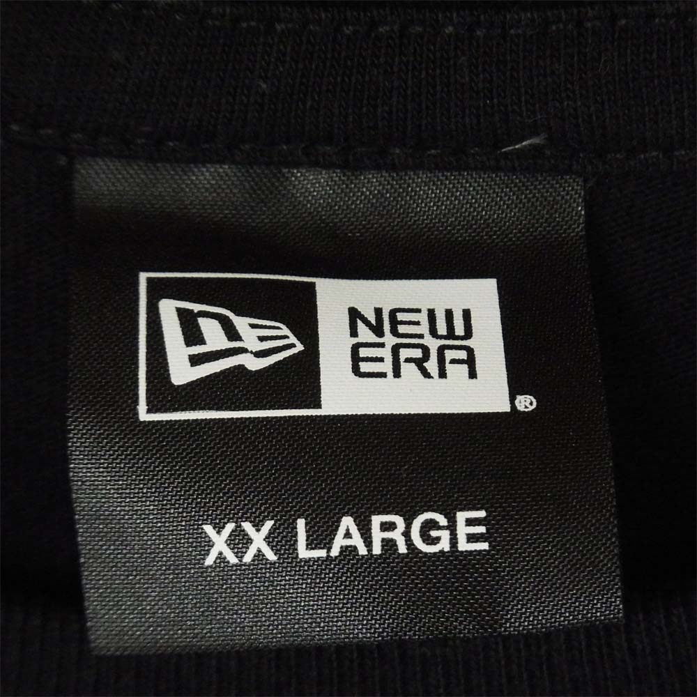 Yohji Yamamoto ヨウジヤマモト POUR HOMME プールオム × NEW ERA ニューエラ HH-T17-990 ロゴパッチ ロゴプリント Tシャツ ブラック系 XXL【中古】