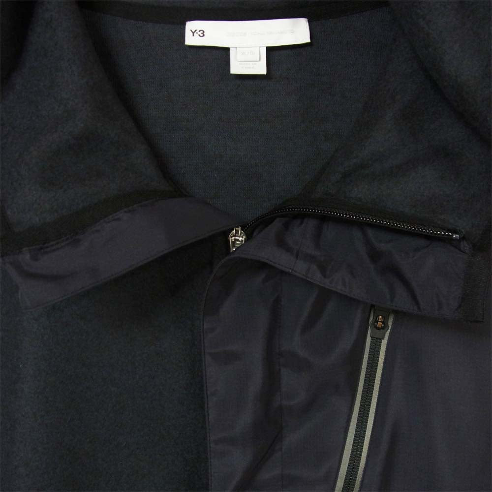 Yohji Yamamoto ヨウジヤマモト Y-3 ワイスリー GK4374 M CH1 FLEECE VEST フリースベスト ブラック系 XL【美品】【中古】