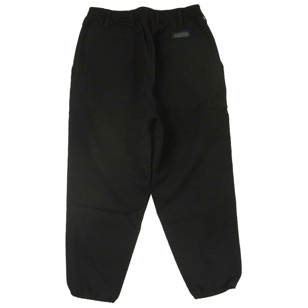 Yohji Yamamoto ヨウジヤマモト REGULATION MEN HK-P02-140 Stretch Twill Easy Drawstring Pants ストレッチツイル ドローコード パンツ ブラック系 1【中古】