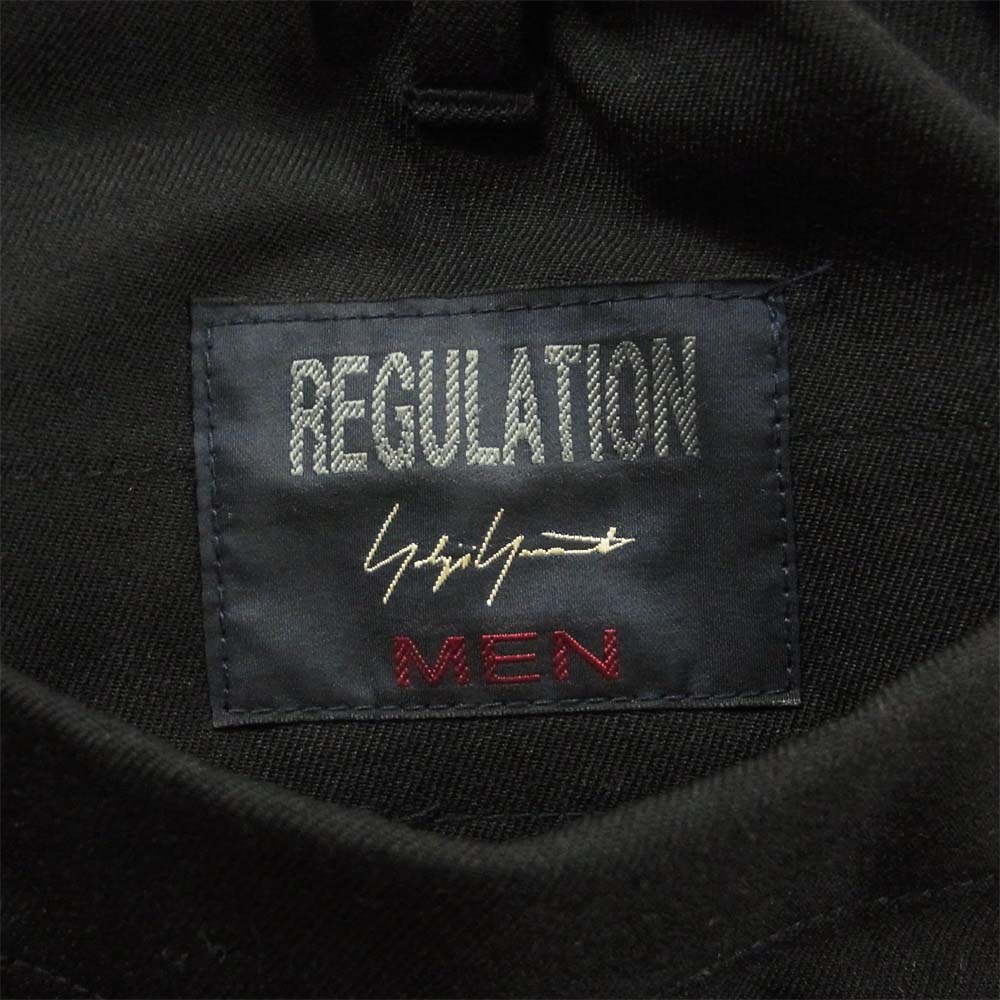 Yohji Yamamoto ヨウジヤマモト REGULATION MEN HK-P02-140 Stretch Twill Easy Drawstring Pants ストレッチツイル ドローコード パンツ ブラック系 1【中古】