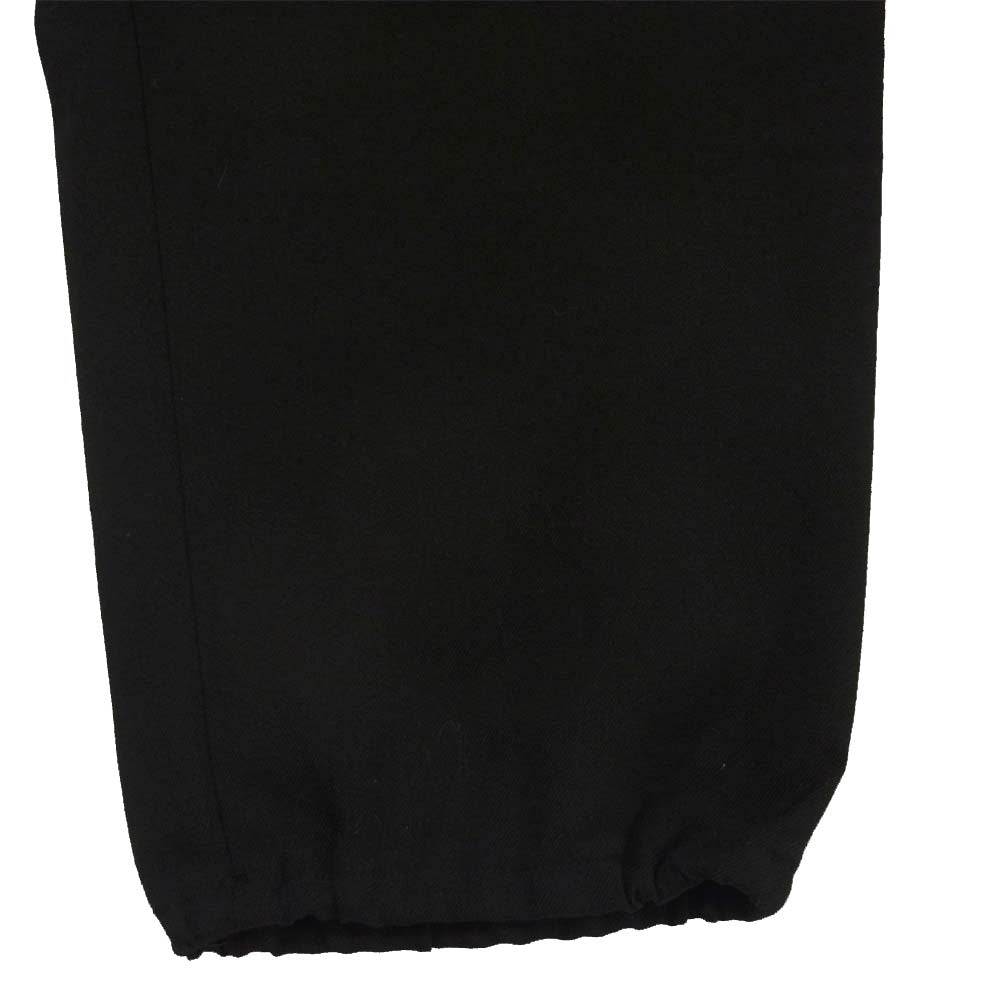 Yohji Yamamoto ヨウジヤマモト REGULATION MEN HK-P02-140 Stretch Twill Easy Drawstring Pants ストレッチツイル ドローコード パンツ ブラック系 1【中古】