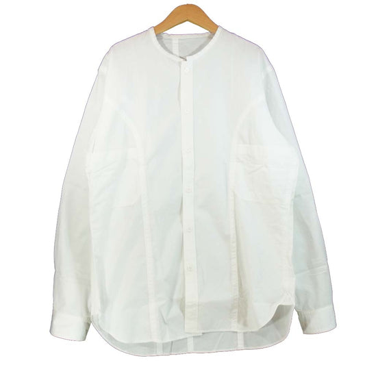 Yohji Yamamoto ヨウジヤマモト POUR HOMME プールオム HK-B01-001 環縫ブロードG 細スタンド 環縫い シャツ ホワイト系 4【中古】