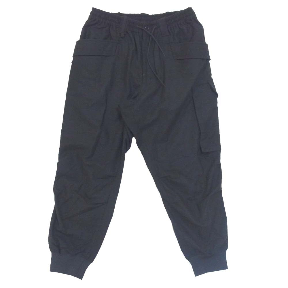 Yohji Yamamoto ヨウジヤマモト Y-3 ワイスリー GK4592 M CLASSIC WOOL FLANNEL CARGO PANTS クラシック ウール フランネル カーゴ パンツ ブラック系 M【美品】【中古】