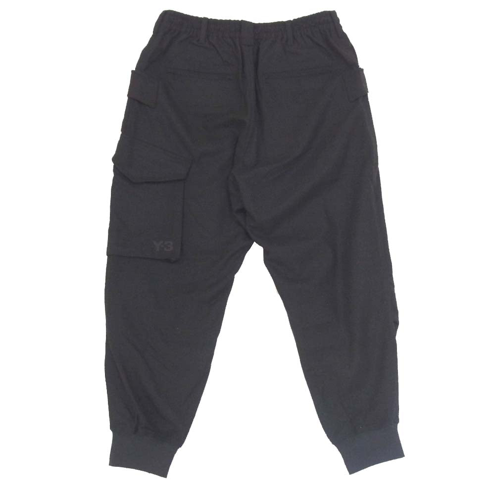 Yohji Yamamoto ヨウジヤマモト Y-3 ワイスリー GK4592 M CLASSIC WOOL FLANNEL CARGO PANTS クラシック ウール フランネル カーゴ パンツ ブラック系 M【美品】【中古】