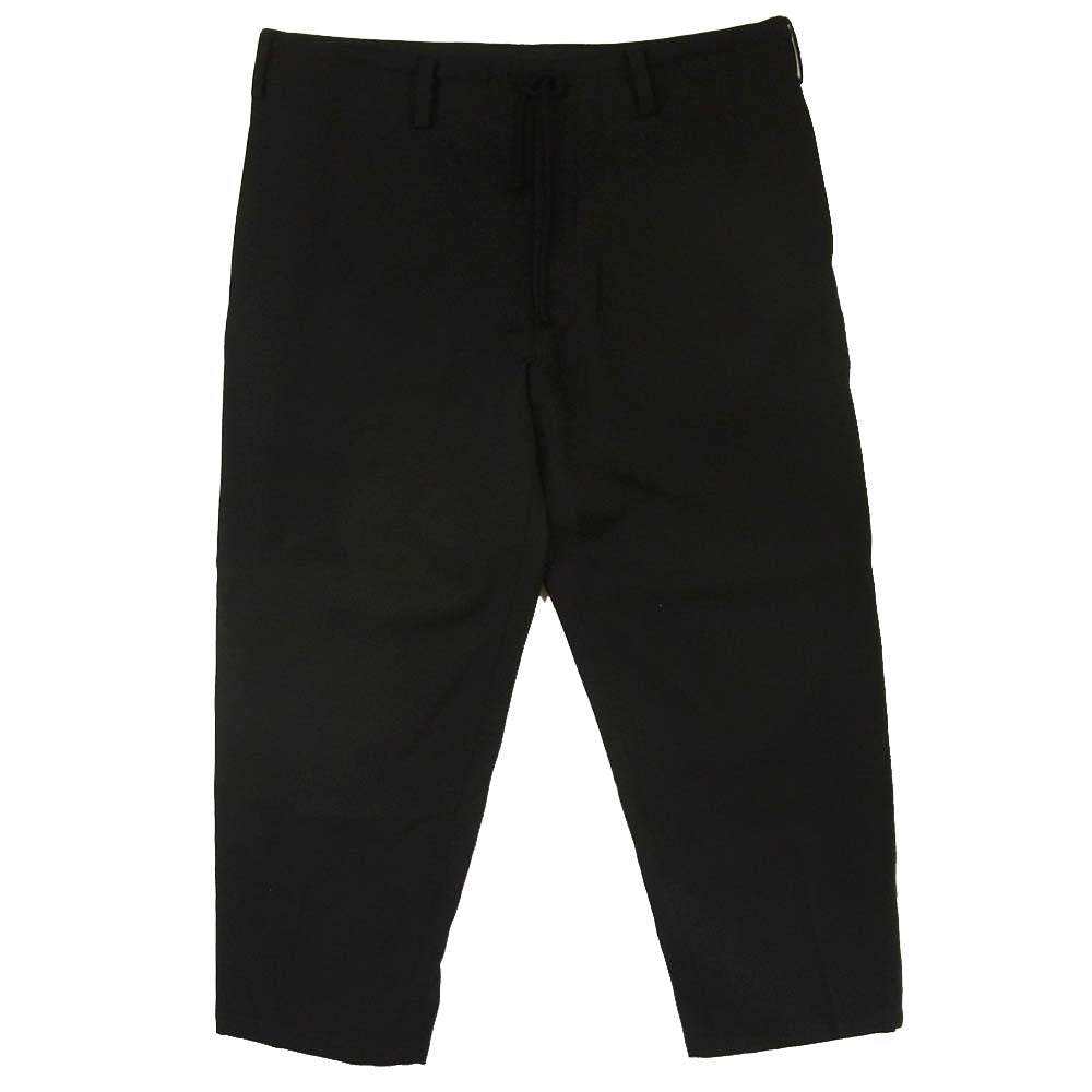 Yohji Yamamoto ヨウジヤマモト REGULATION MEN HR-P01-141 アーミーギャバジン ウエストドローコード 紐パンツ ブラック系 2【美品】【中古】
