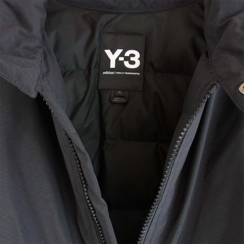Yohji Yamamoto ヨウジヤマモト Y-3 ワイスリー FJ0430 M GTX DOWN HARRINGTON JACKET ゴアテックス ハリントン 中綿 ジャケット ブラック系 XL【中古】