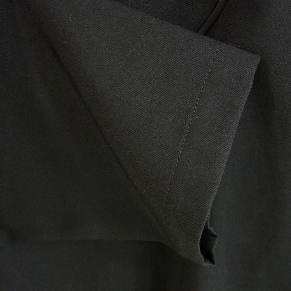 Yohji Yamamoto ヨウジヤマモト POUR HOMME プールオム 16AW HC-B11-102 85-86AW REPLICAウールギャバジン パイピング プルオーバー シャツ ジャケット ブラック系 2【美品】【中古】
