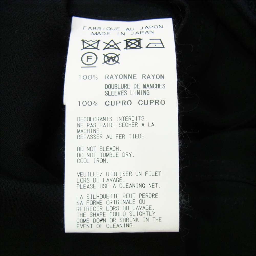 Yohji Yamamoto ヨウジヤマモト POUR HOMME プールオム 18SS HW-J51-204 Ryスパンローン 前二重 フラシ レーヨン テーラード ジャケット ブラック系 4【中古】