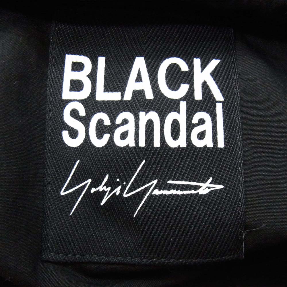 Yohji Yamamoto ヨウジヤマモト POUR HOMME プールオム 20SS BLACK SCANDAL HN-B26-015-1A バックプリント スタッフシャツB ブラック系 4【美品】【中古】