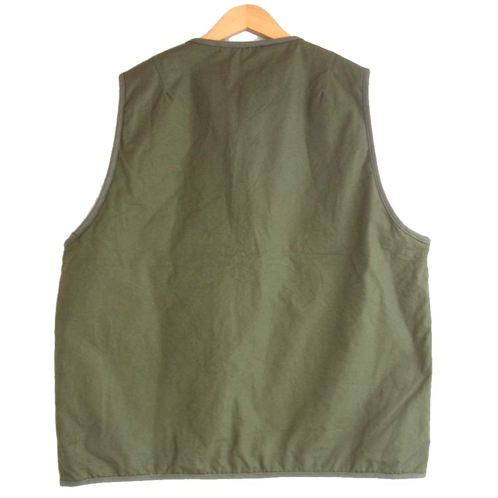 VISVIM ビズビム 0120205013017 20AW IRIS LINER VEST リバーシブル アイリス ライナー ベスト カーキ系 5【美品】【中古】